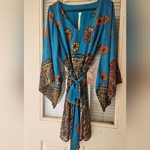 Floral Blue Maxi Dress